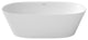 Perlato Lucca Freestanding Soaking Tub, White, 67"