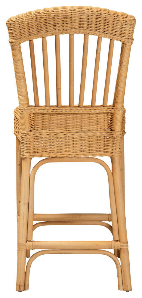 Becca Natural Rattan Counter Stool