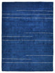 HAND KNOTTED LOOM SILK ECO-FRIENDLY AREA RUGS -6'x9',Rectangle,Blue,Contemporary
