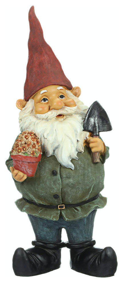 Dagobert With Gifts Garden Gnome Statue
