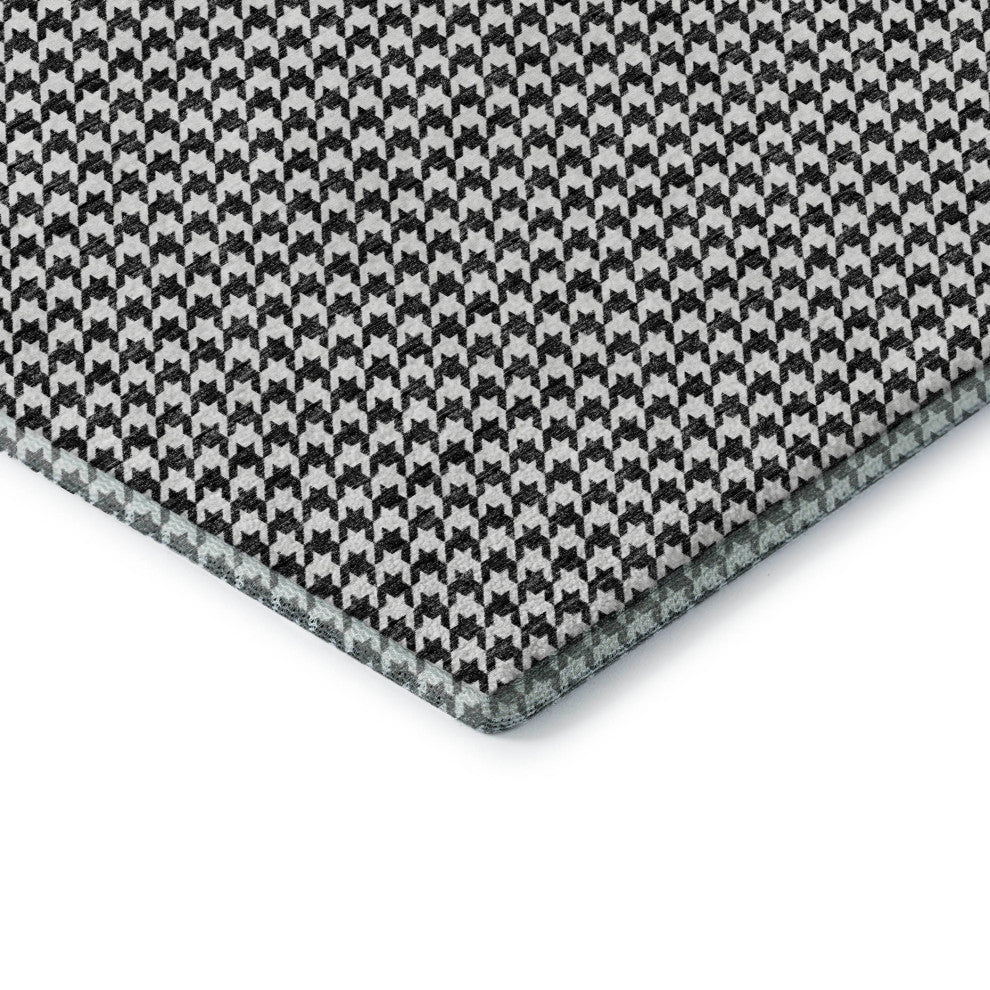 Addison Premium Washable Mayfield AMF137 Black 3'' x 5'' Rug