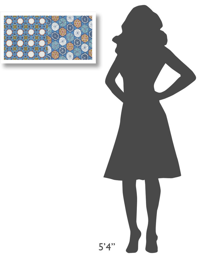 "Hex Tiles" Digital Paper Print by Kathrine Lovell, 26"x14"