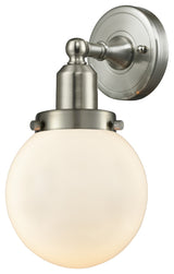 Innovations Beacon 1-Light 6" Sconce Brushed Satin Nickel