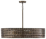 Capital Lighting 454141 Eliana 4 Light 31"W Drum Chandelier - Dark Brass