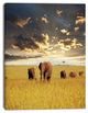 Group of Elephants in Africa, African Canvas Art Print, 30"x40"