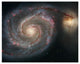 "M51 - The Whirlpool Galaxy" Digital Paper Print by NASA, 37"x30"