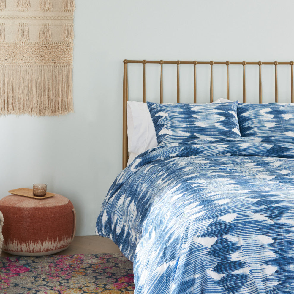 Nourison DSC02 Bedding, Navy, FULL/QUEEN 3 PC SET