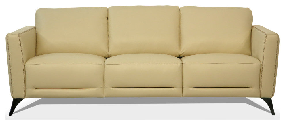 ACME Malaga Sofa, Cream Leather