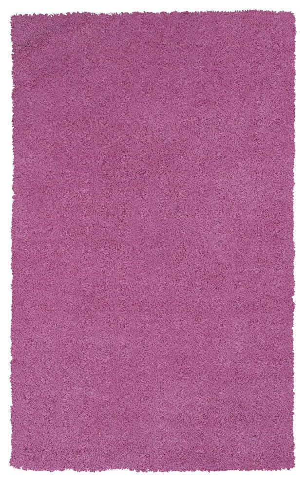 HomeRoots 5'x7' Hot Pink Hand Woven Indoor Shag Area Rug
