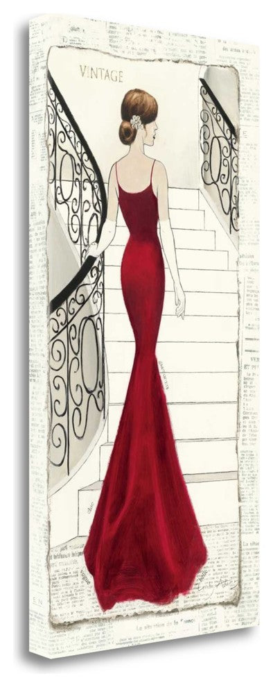 "La Belle Rouge" By Emily Adams, Giclee Print on Gallery Wrap Canvas