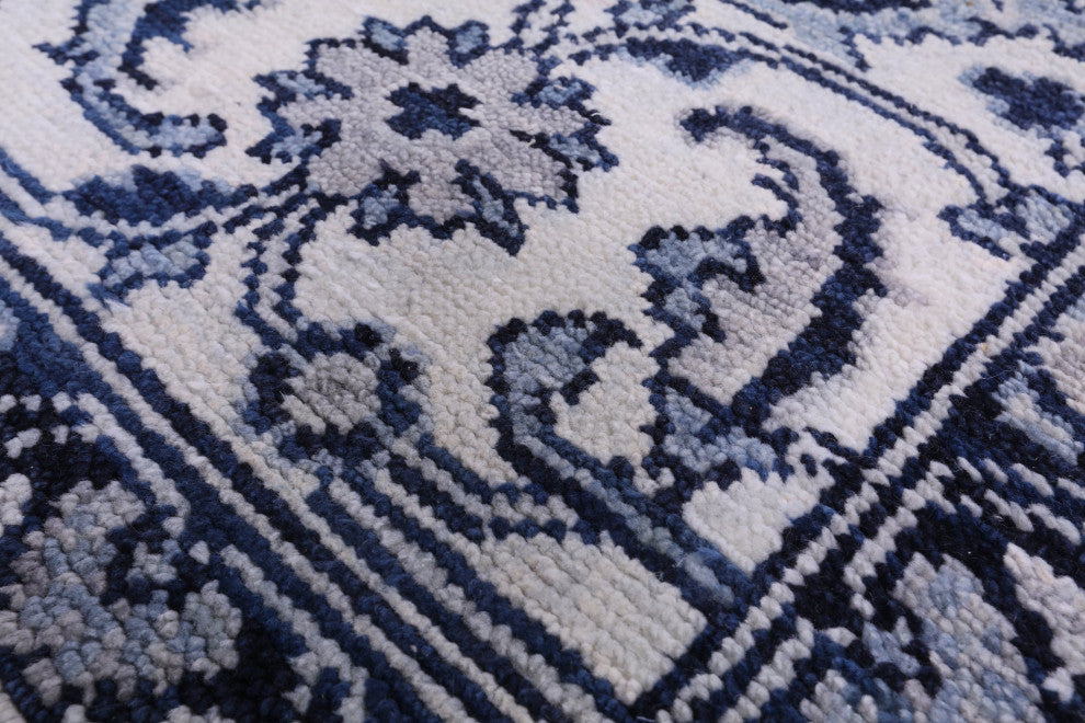 9' 1" X 12' 0" Persian Heriz Serapi Handmade Wool Rug - Q13705