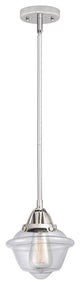 Small Oxford Mini Pendant, Polished Chrome, Clear, Clear