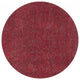 6' Red Heather Round Indoor Shag Rug