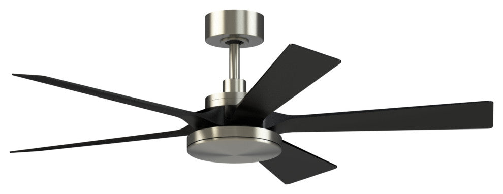 TorchAire 52" Indoor/Outdoor Fan With LED Light Kit Nickel/Black Blades