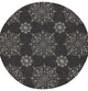 90 X 114 Charcoal Polypropylene Rug