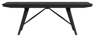 Bayside 40" Wide Solid Ash Trestle Dining Table, Black