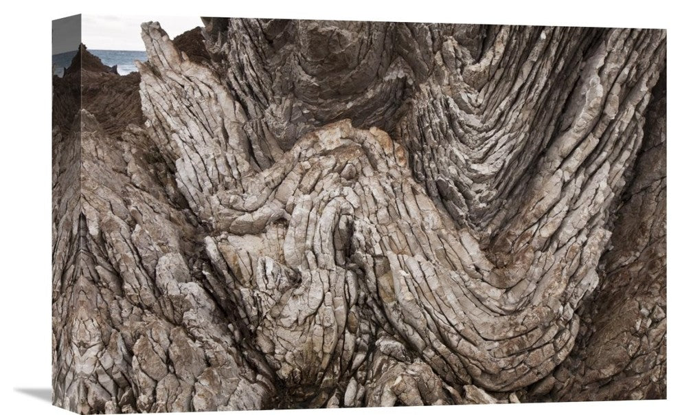 "Folded Limestone Layers, Kaikoura, North Canterbury, New Zealand" Artwork