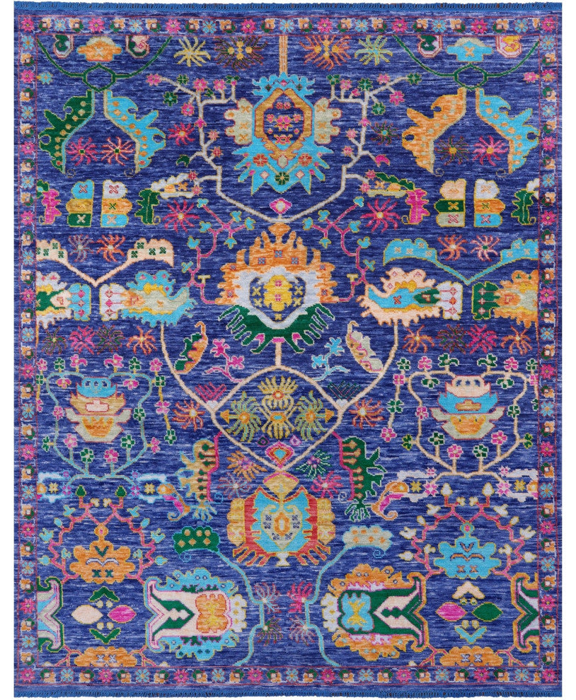 8' 2" X 10' 0" Persian Fine Serapi Hand Knotted Wool Rug - Q14937