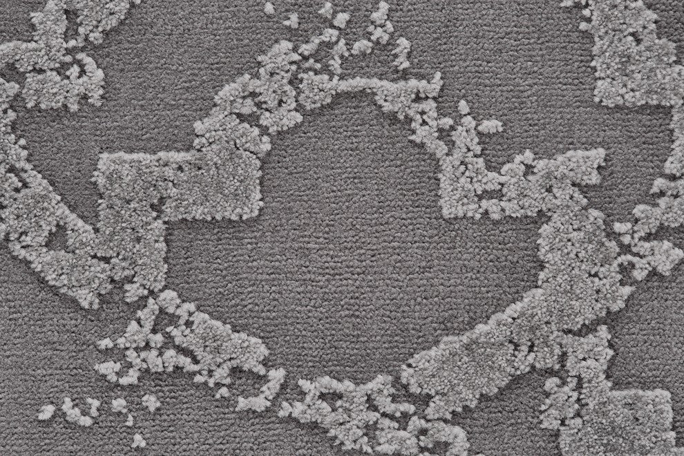 Weave & Wander Plaza Rug, Silver, 2'10"x7'10"