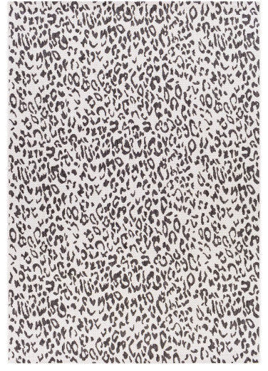 Surya Eagean EAG-2354 2'7"x10' Rug, Black/White/Medium Gray