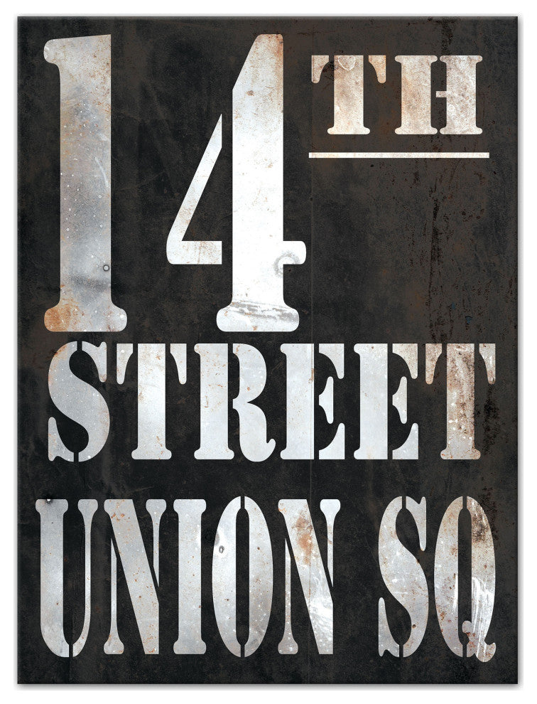 Vintage Street Sign 12x16 Canvas Wall Art