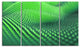 Green 3D Spiny Texture, Abstract Canvas Art Print, 48"x28", 4 Panels