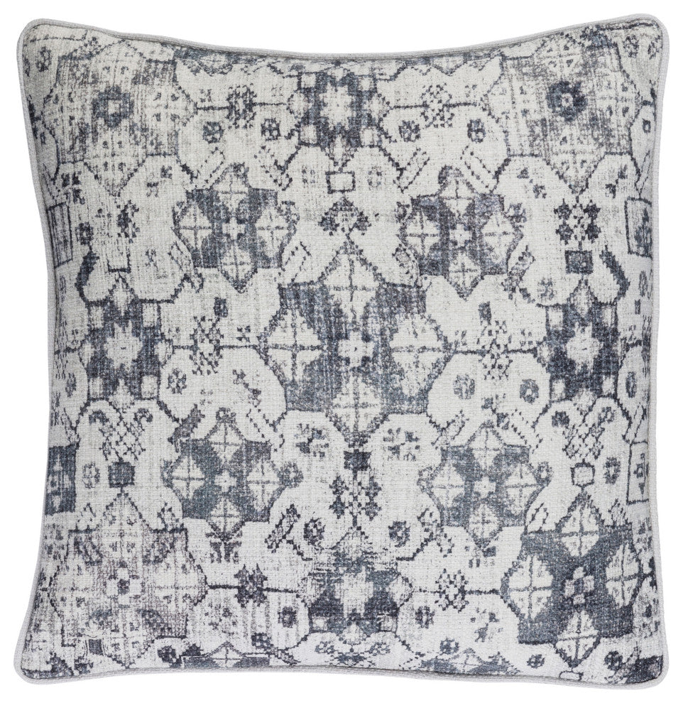 Surya Roxana RXN-004 20"x20" Pillow Kit, Denim/Navy/Gray/Gray