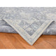 Battleship Gray Hand Knotted Oushak Influence Pure Silk With Wool Rug 8'1"x10'