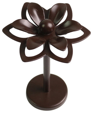 Crocus Medallion Drapery Holdback, Bronze