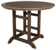 Round Counter-Height Dining Table, 48'', Weathered Acorn