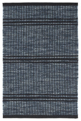 Dash & Albert Malta Navy Handwoven Wool Rug, Blue, 6' x 9'
