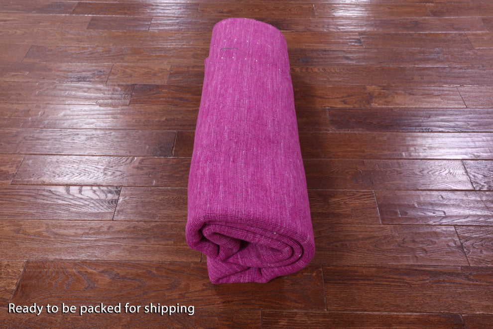 6' Square Handmade Persian Gabbeh Wool Rug - Q15050
