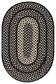 Homespice Decor - 20 x 30" Oval Iron Ridge Ultra Durable Braided Rug