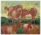 "The Cows" Digital Paper Print by Vincent Van Gogh, 24"x21"