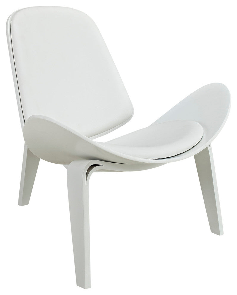 Modern Contemporary Living Room Lounge Chair White