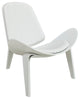 Modern Contemporary Living Room Lounge Chair White