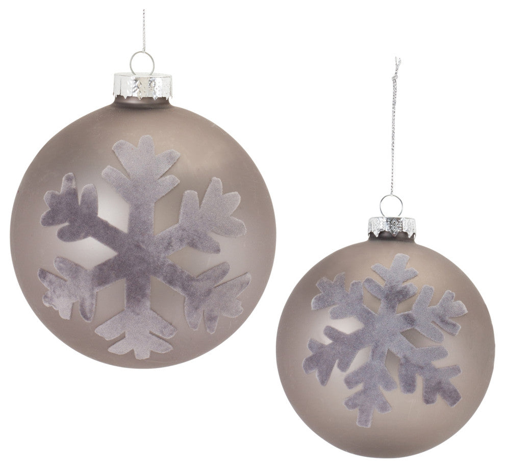Snowflake Ball Ornament, 6-Piece Set