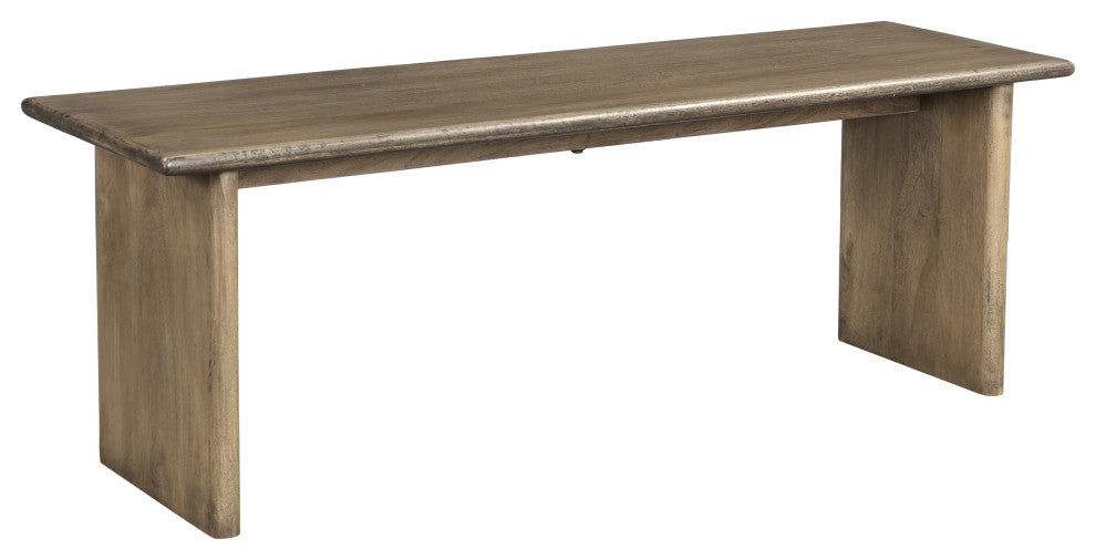 55" Wood Dining Bench, Light Brown