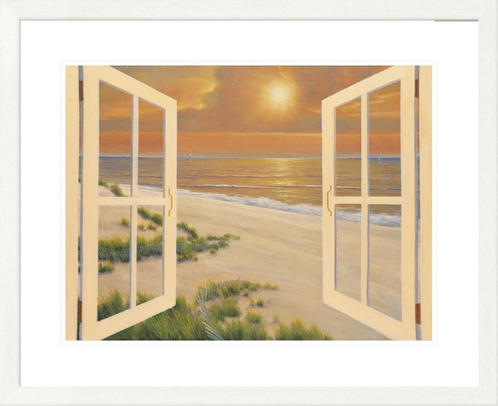 "Window Of Dreams" Framed Digital Print by Diane Romanello, 33x27"