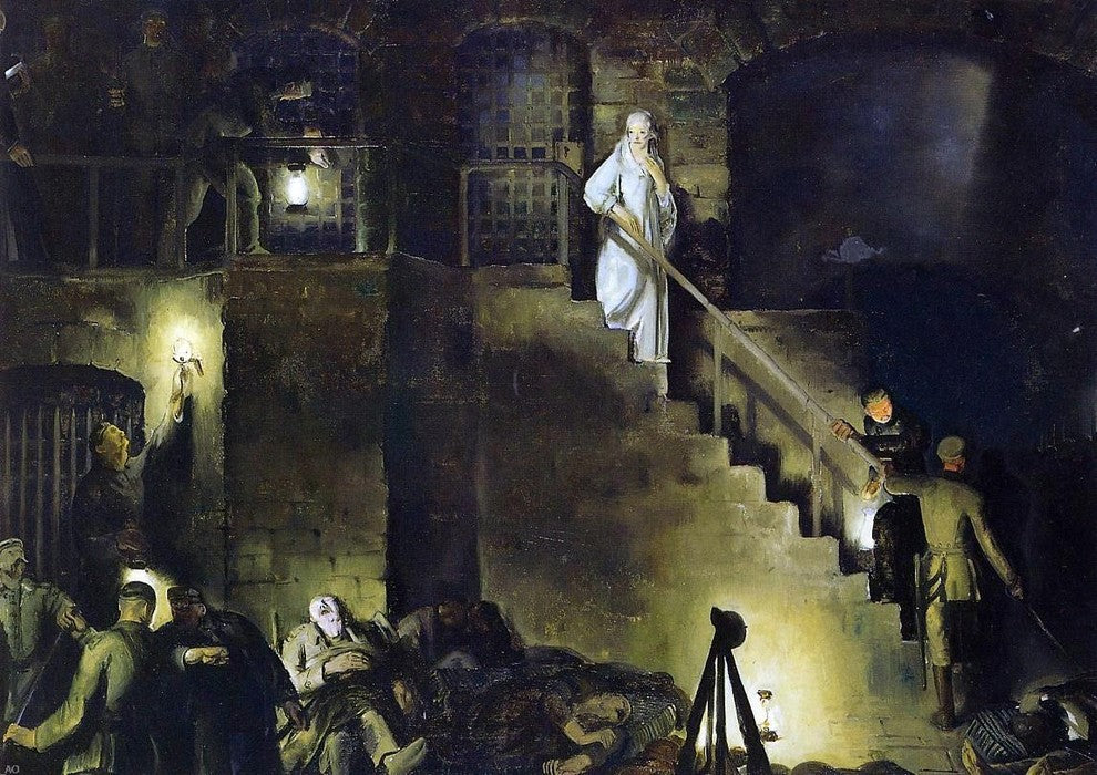 George Wesley Bellows Edith Cavell, 18"x27" Gallery Wrapped Canvas Print