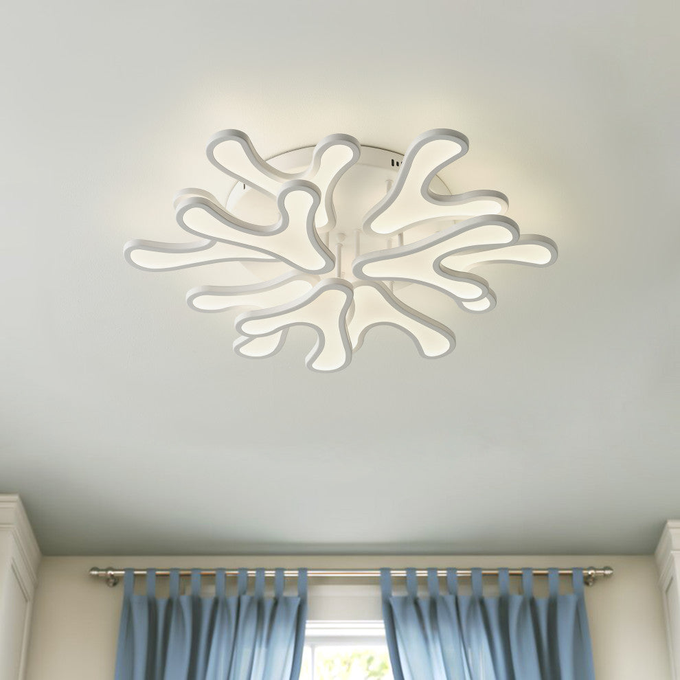 Creative Multi Branch Shape LED Semi Flush Mount Close to Ceiling Light
