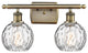 Innovations 516-2W-AB-G1215-6-LED 2 Light Bath Vanity Light, Antique Brass