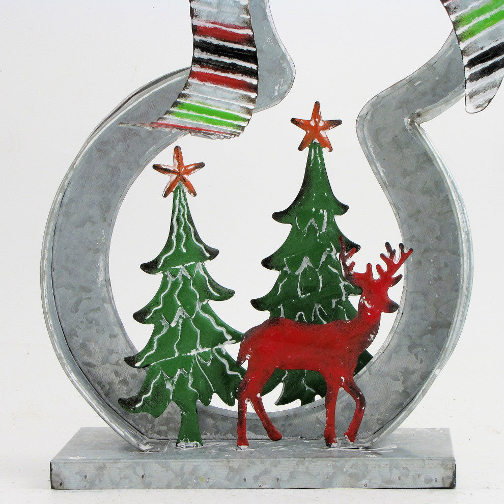 Galvanized Cookie Cutter Snowmen, Christmas Trees and Reindeer