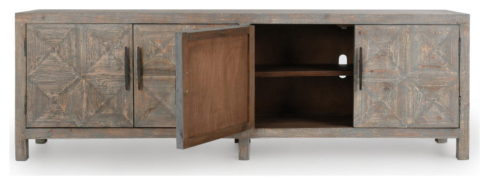 Elani 4-Door Sideboard, Gray
