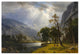 "Yosemite Valley, 1866" Digital Paper Print by Albert Bierstadt, 24"x17"