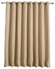 Thermal Blackout Curtain With Wide Grommet Top, Beige, 80"x96"