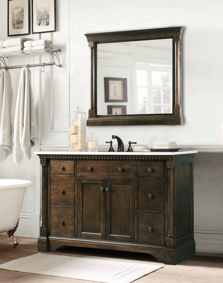 Sink Vanity, Antique Coffee, 48"