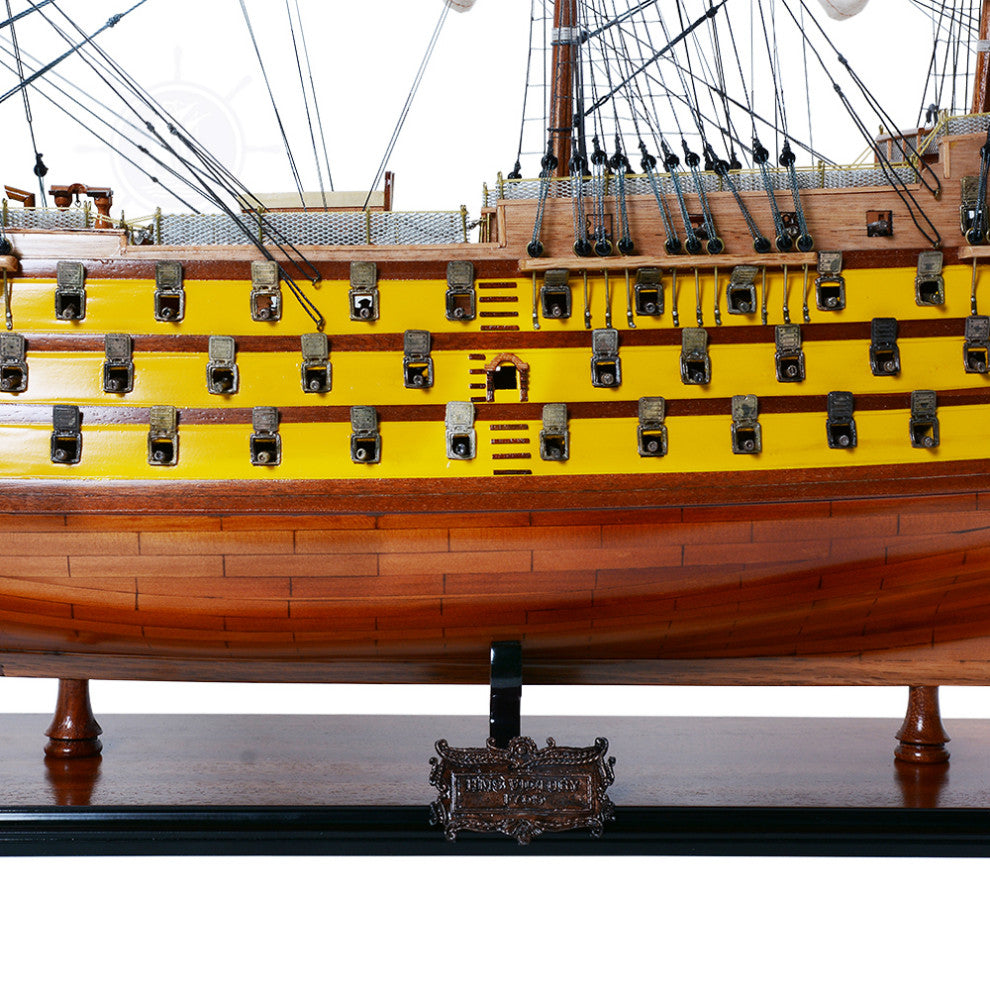 Hms Victory Painted Museum-quality Fully Assembled Wooden Model Ship