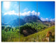 Mountain Landscape Panorama, Landscape Triptych Canvas Print, 36x28, 3 Panels