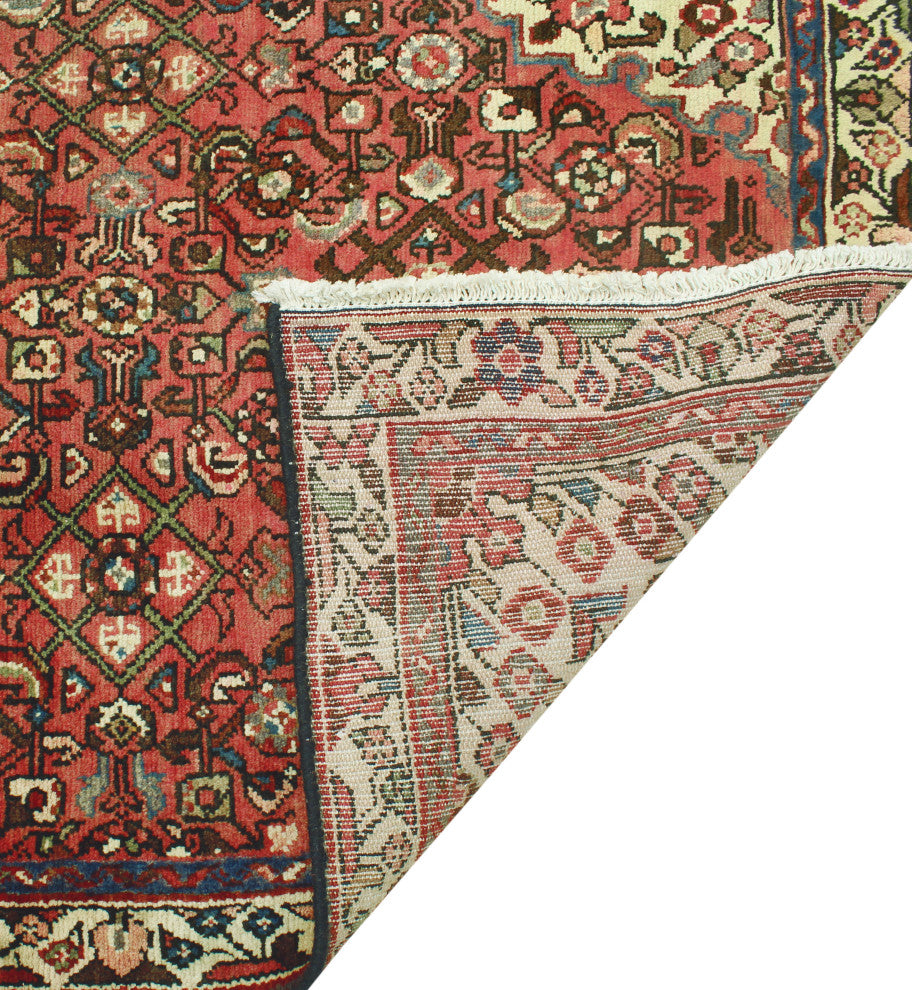 Fine Vintage Distressed Lucinda Rust/Ivory Runner, 3'1 x 9'6